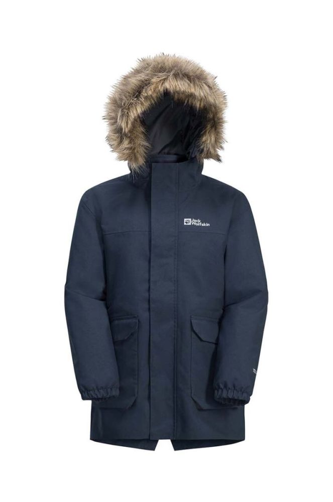 Дитяча парка Jack Wolfskin COS BEAR 3IN1 колір чорний (3586989) фото 2