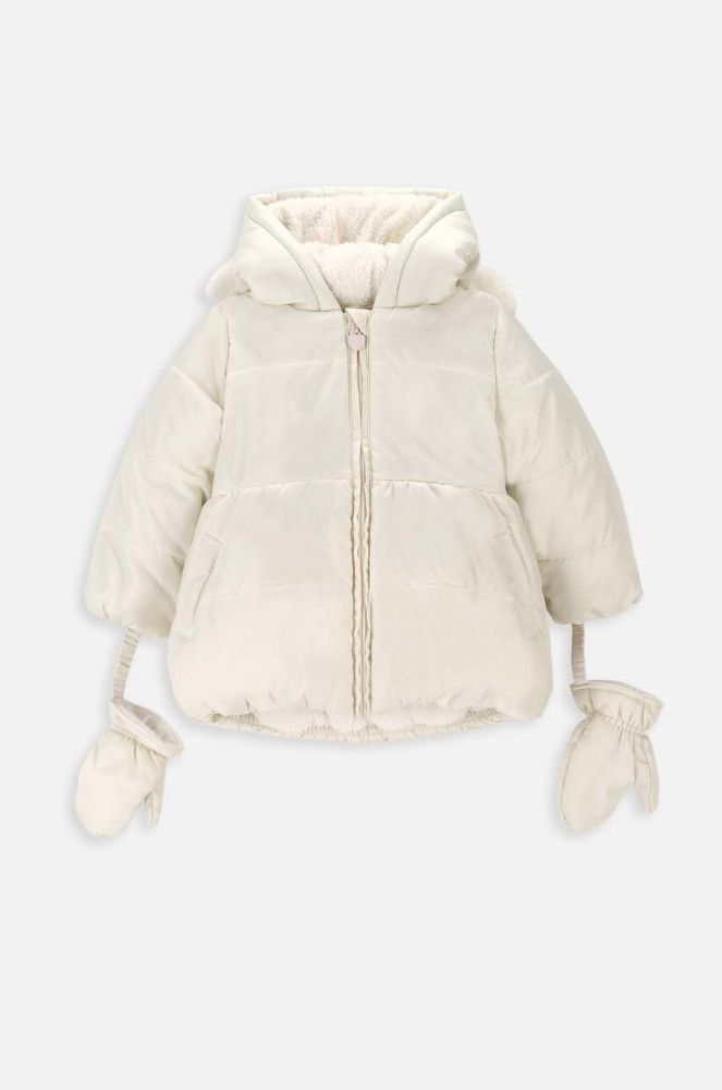 Куртка для немовлят Coccodrillo ZC3152102OGN OUTERWEAR GIRL NEWBORN колір бежевий