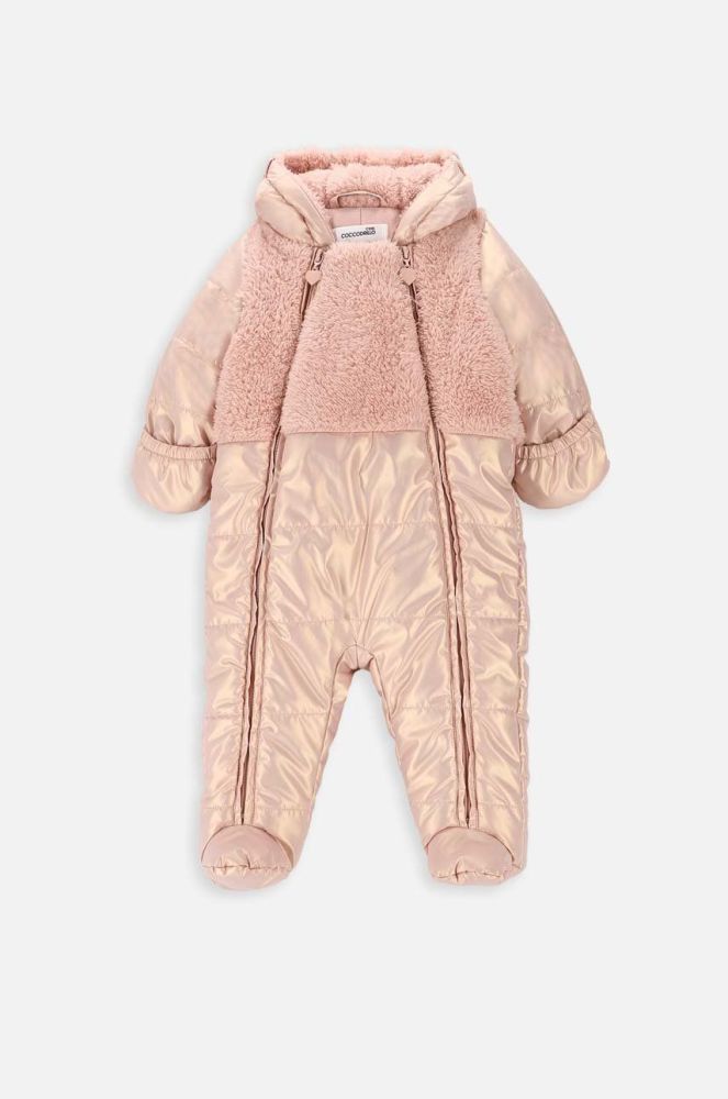 Комбінезон для немовлят Coccodrillo ZC3156202OGN OUTERWEAR GIRL NEWBORN колір рожевий