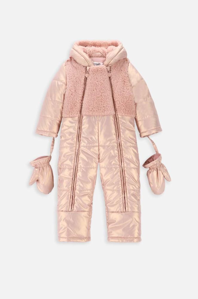 Комбінезон для немовлят Coccodrillo ZC3156206OGN OUTERWEAR GIRL NEWBORN колір рожевий