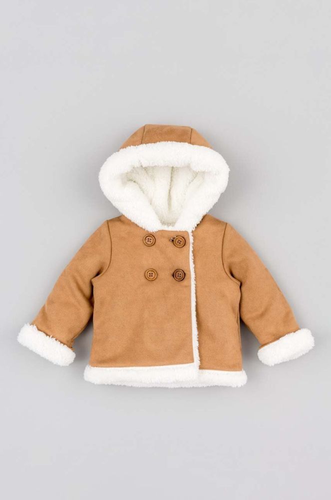 Куртка для немовлят zippy колір бежевий
