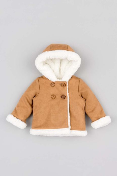 Куртка для немовлят zippy колір бежевий