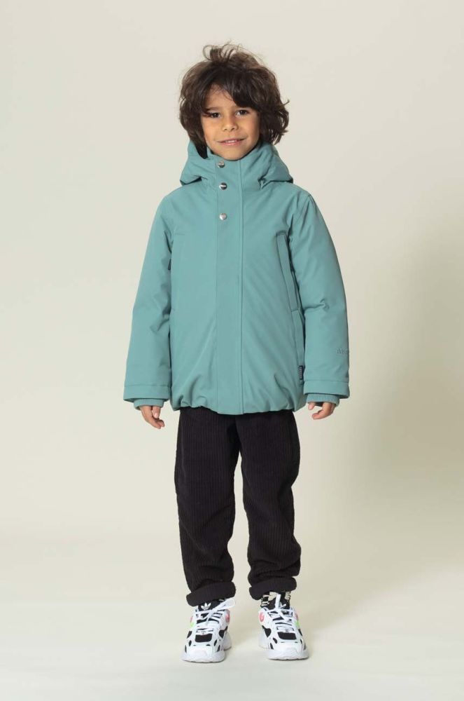 Дитяча куртка Gosoaky CHIPMUNCK колір бірюзовий