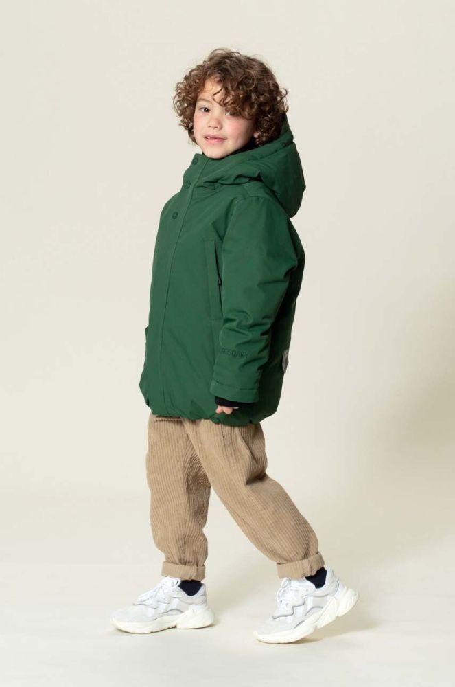 Дитяча куртка Gosoaky CHIPMUNCK колір зелений