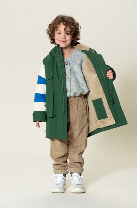 Дитячий дощовик Gosoaky STRIPED FOX колір зелений