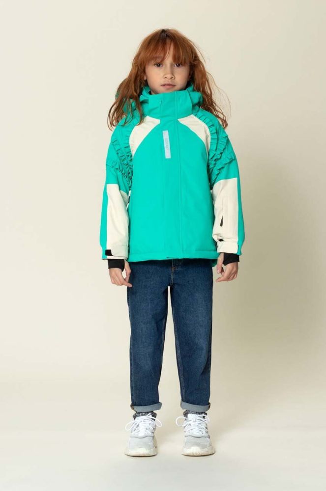 Дитяча гірськолижна куртка Gosoaky FAMOUS DOG колір бірюзовий