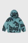 Дитяча куртка Emporio Armani колір бірюзовий