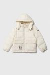 Дитяча куртка Emporio Armani колір бежевий