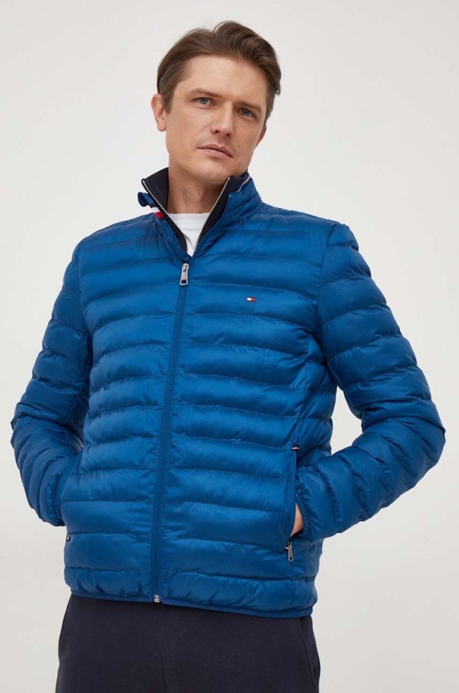 Куртка Tommy Hilfiger чоловіча перехідна колір блакитний (3342179)