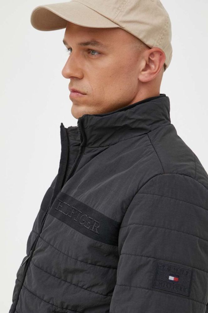 Куртка Tommy Hilfiger чоловіча колір чорний перехідна (3338408) фото 4