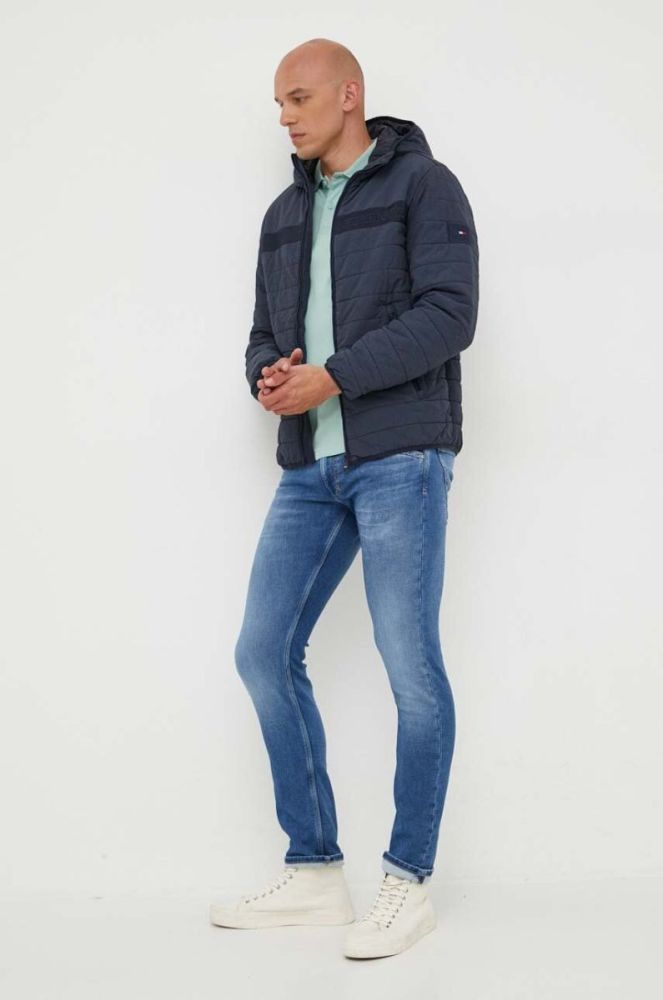 Куртка Tommy Hilfiger чоловіча колір синій перехідна (3342189) фото 2