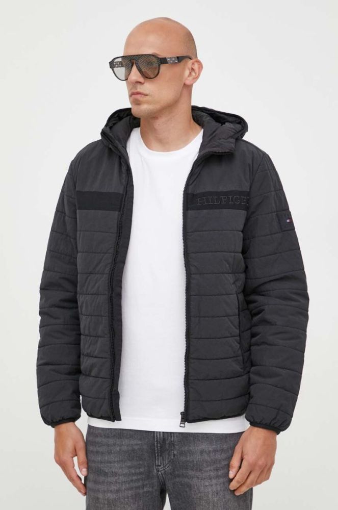 Куртка Tommy Hilfiger чоловіча колір чорний перехідна (3342184) фото 4