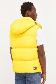 Пухова безрукавка Tommy Jeans чоловічий колір жовтий зимовий