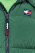 Пухова безрукавка Tommy Jeans чоловічий колір зелений зимовий