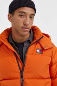 Пухова куртка Tommy Jeans чоловіча колір помаранчевий зимова