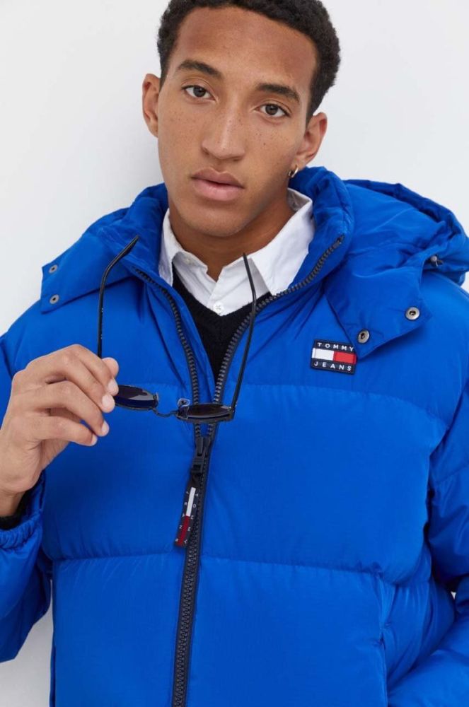Пухова куртка Tommy Jeans чоловіча зимова колір блакитний (3369655) фото 4