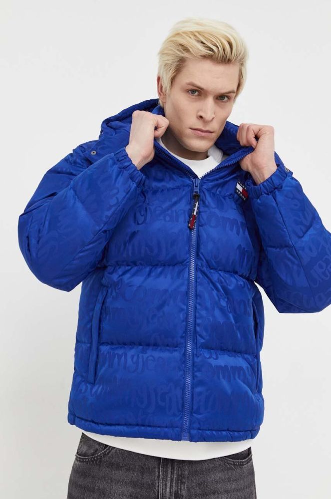 Пухова куртка Tommy Jeans чоловіча зимова колір блакитний (3281813)