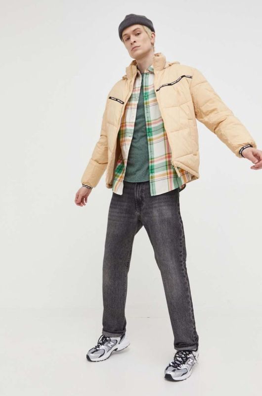 Куртка Tommy Jeans чоловіча колір бежевий зимова (3284138) фото 2