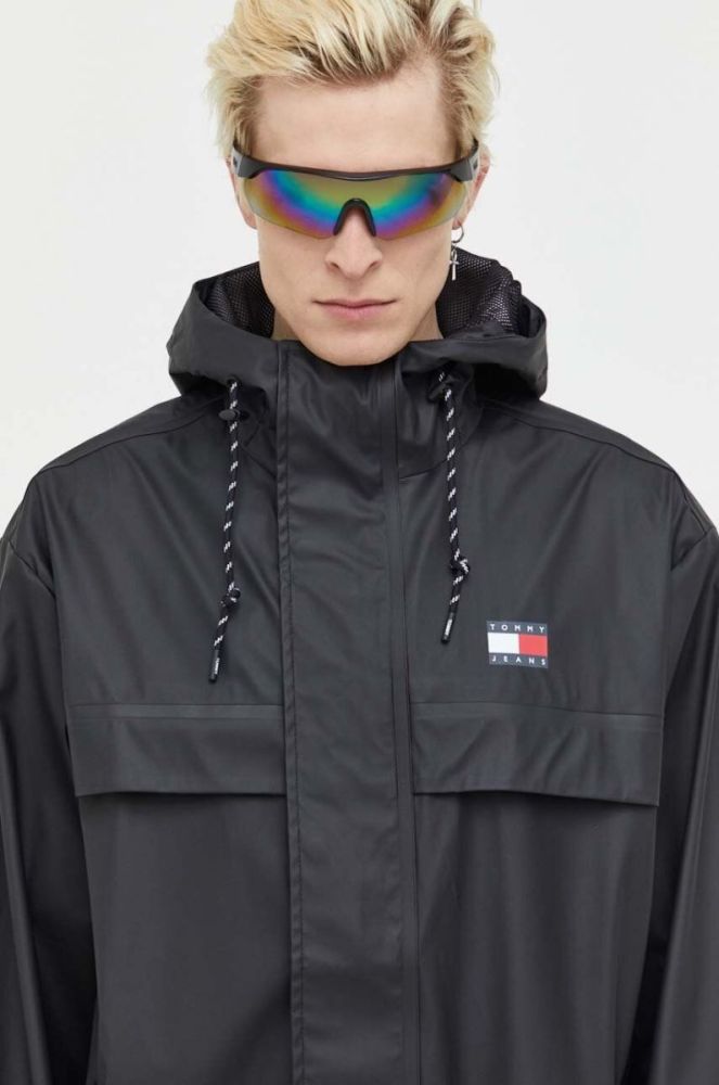 Куртка Tommy Jeans чоловіча колір чорний перехідна (3284150) фото 4