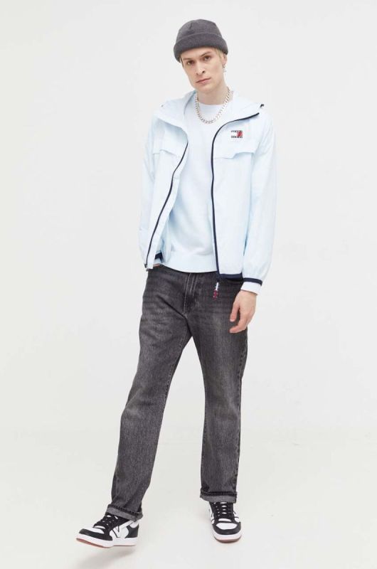 Куртка Tommy Jeans чоловіча перехідна колір блакитний (3284169) фото 2