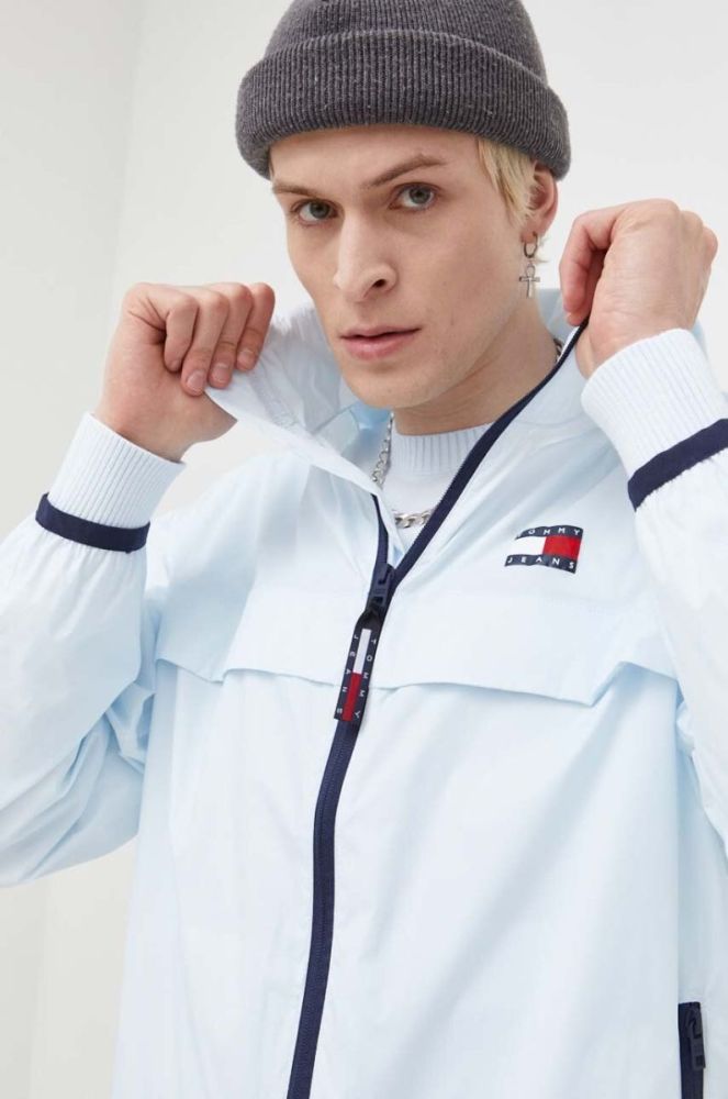 Куртка Tommy Jeans чоловіча перехідна колір блакитний (3284169) фото 5