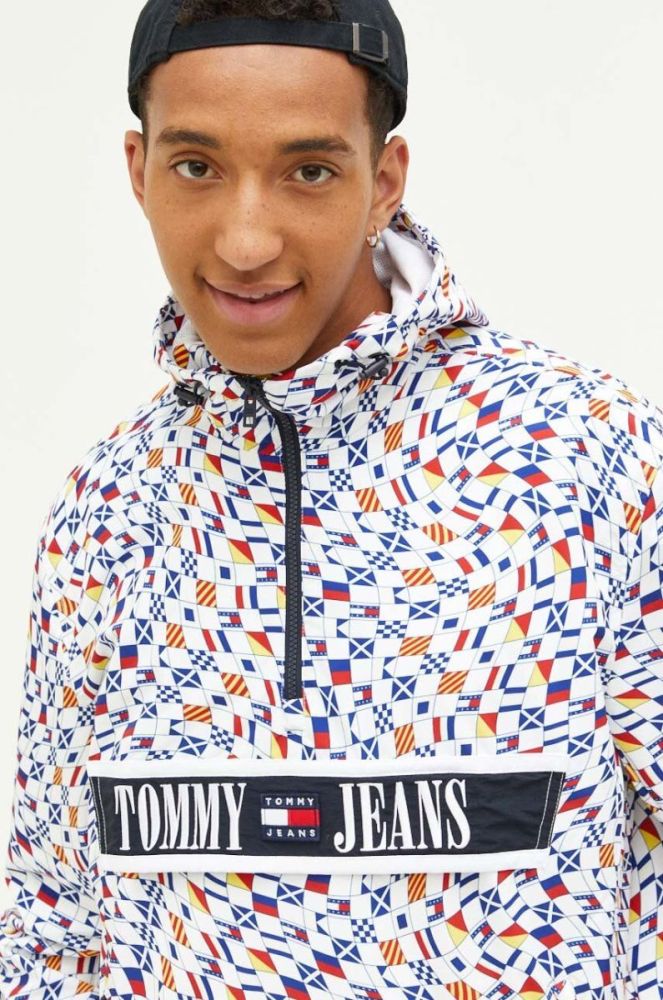 Куртка Tommy Jeans чоловіча перехідна oversize колір барвистий (3369676) фото 4