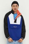 Куртка Tommy Jeans чоловіча колір синій перехідна oversize Куртка Tommy Jeans чоловіча колір синій перехідна oversize