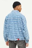 Джинсова куртка Tommy Jeans чоловіча перехідна oversize колір блакитний (3369700)