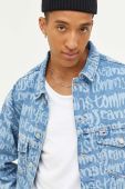 Джинсова куртка Tommy Jeans чоловіча перехідна oversize колір блакитний (3369700)