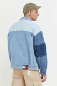 Джинсова куртка Tommy Jeans чоловіча перехідна oversize колір блакитний (3335336)