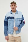 Джинсова куртка Tommy Jeans чоловіча перехідна oversize колір блакитний (3335336)
