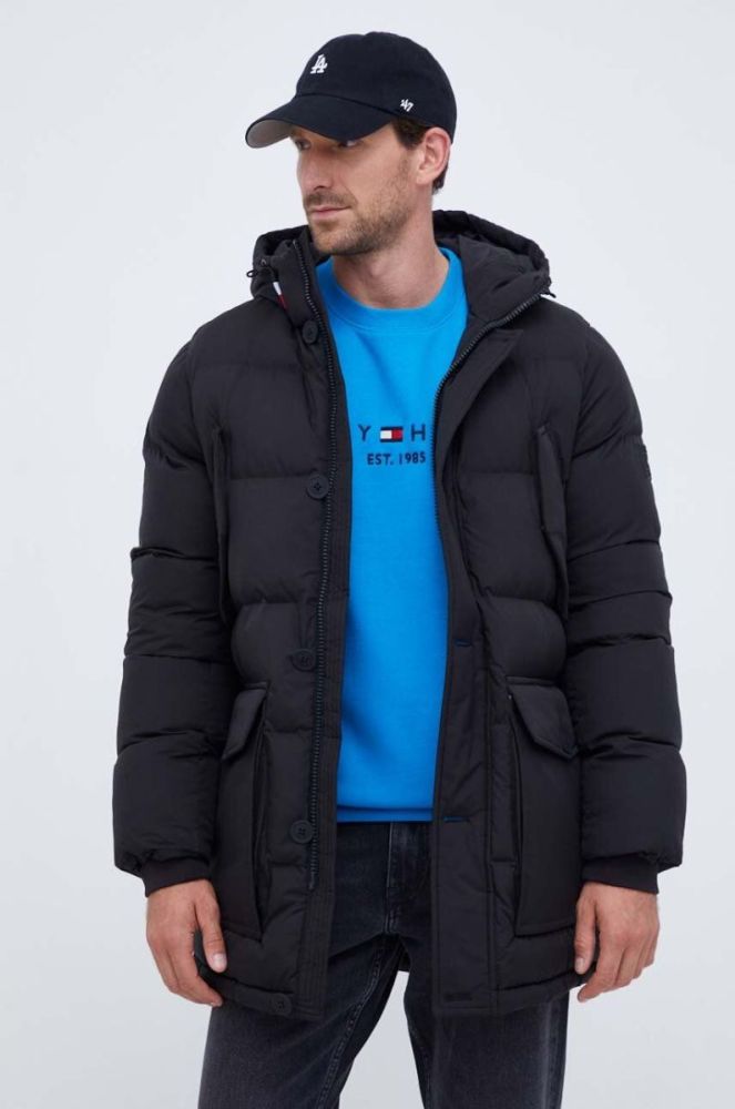 Куртка Tommy Hilfiger чоловіча колір чорний зимова (3520003) фото 2