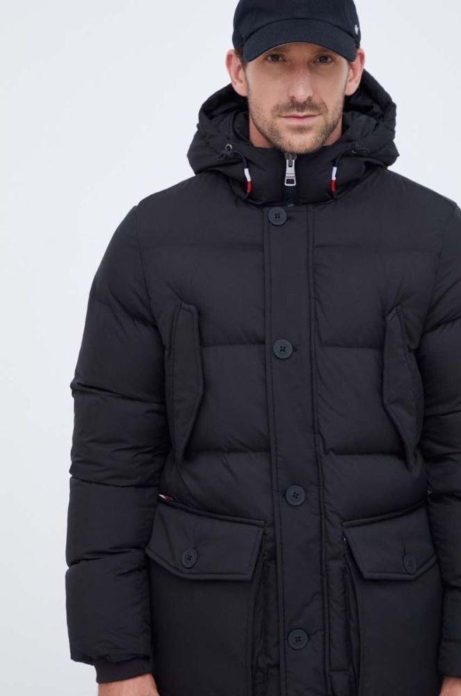 Куртка Tommy Hilfiger чоловіча колір чорний зимова (3520003) фото 5