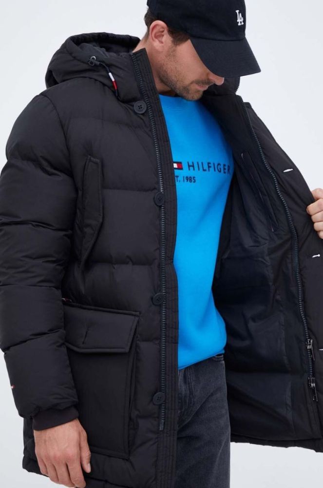 Куртка Tommy Hilfiger чоловіча колір чорний зимова (3520003) фото 7