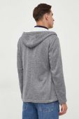 Кофта BOSS чоловіча колір сірий з капюшоном меланж (3429699)