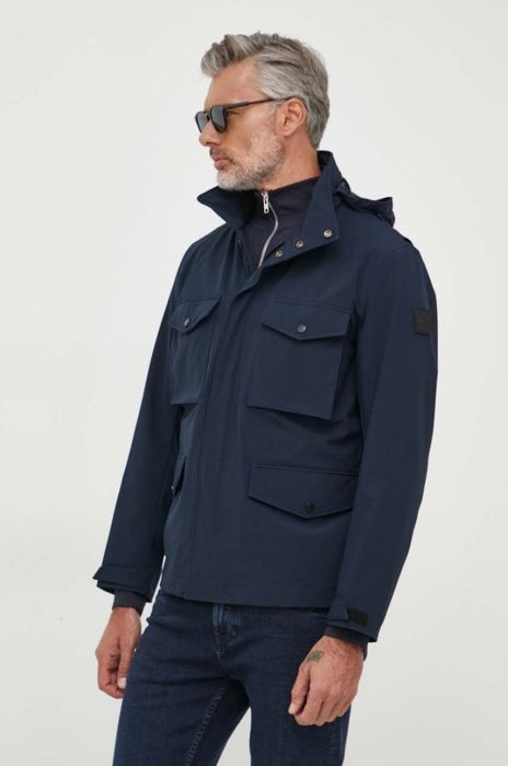Куртка BOSS чоловіча колір синій перехідна (3403890)