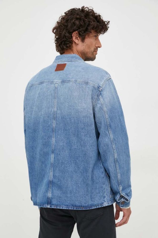 Джинсова куртка Pepe Jeans чоловіча перехідна колір блакитний (3454273) фото 3
