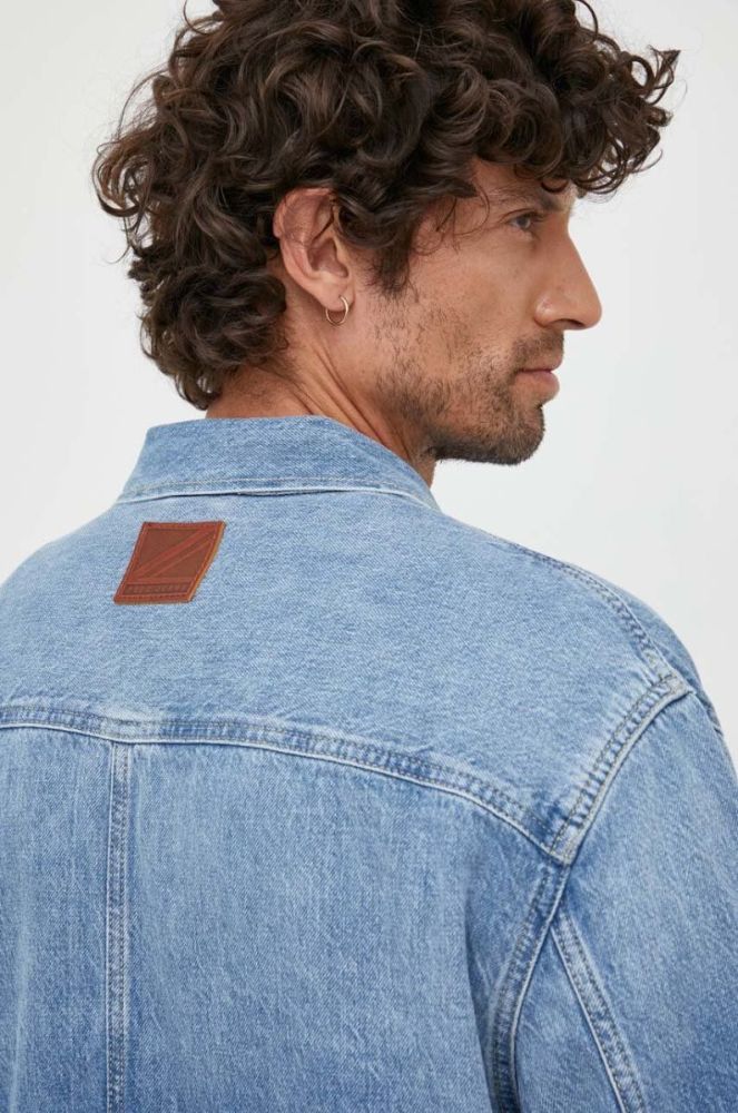 Джинсова куртка Pepe Jeans чоловіча перехідна колір блакитний (3454273) фото 5