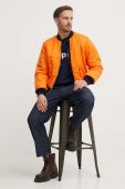 Куртка Alpha Industries 100101-07 Bomber & Flightjackets MA-1 чоловіча колір синій перехідна oversize 100101.07-rep.blue