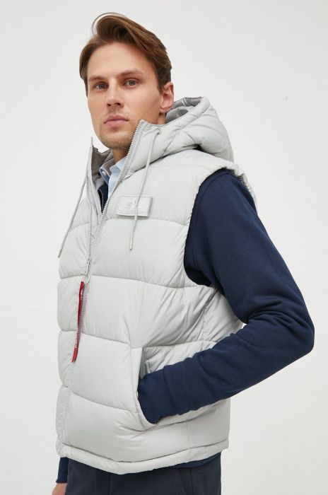 Безрукавка Alpha Industries чоловічий колір сірий зимовий