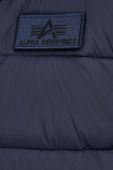 Куртка Alpha Industries Hooded Puffer FD колір синій зимова
