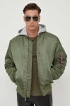 Куртка-бомбер Alpha Industries MA-1 ZH Back EMB чоловіча колір зелений зимова Куртка-бомбер Alpha Industries MA-1 ZH Back EMB чоловіча колір зелений зимова