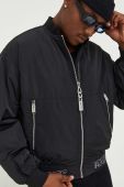 Куртка-бомбер Karl Lagerfeld Jeans чоловічий колір чорний перехідна oversize