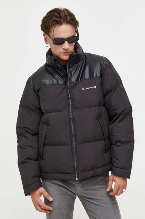 Куртка Filling Pieces чоловіча колір чорний зимова