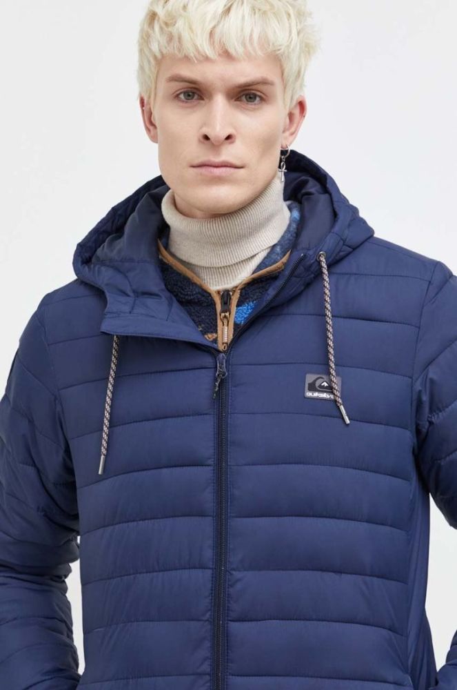 Куртка Quiksilver чоловіча колір синій перехідна фото 4