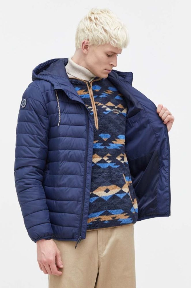 Куртка Quiksilver чоловіча колір синій перехідна фото 6