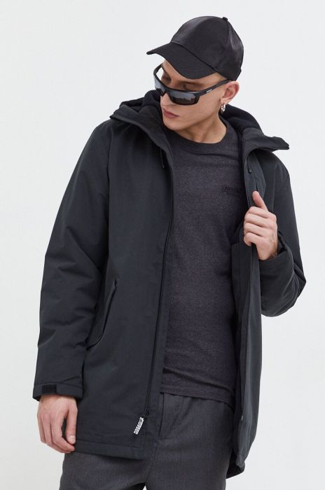 Куртка Quiksilver чоловіча колір чорний перехідна (3676065)