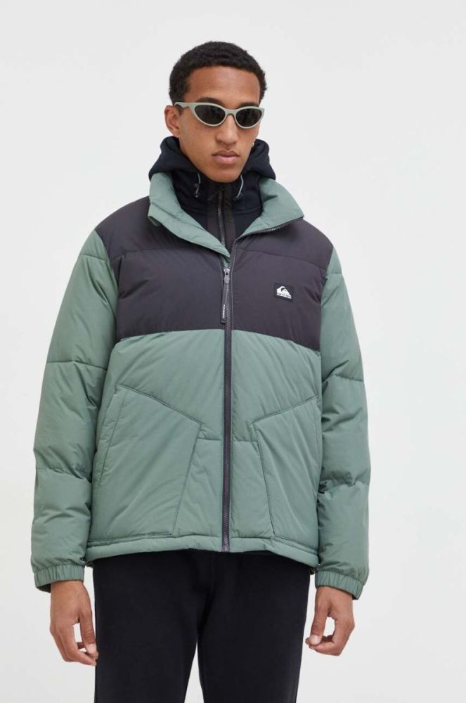 Куртка Quiksilver чоловіча колір зелений зимова фото 2