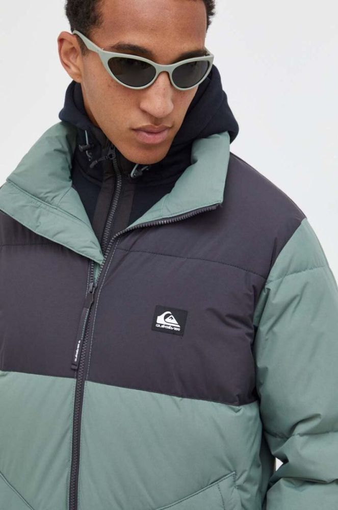 Куртка Quiksilver чоловіча колір зелений зимова фото 4