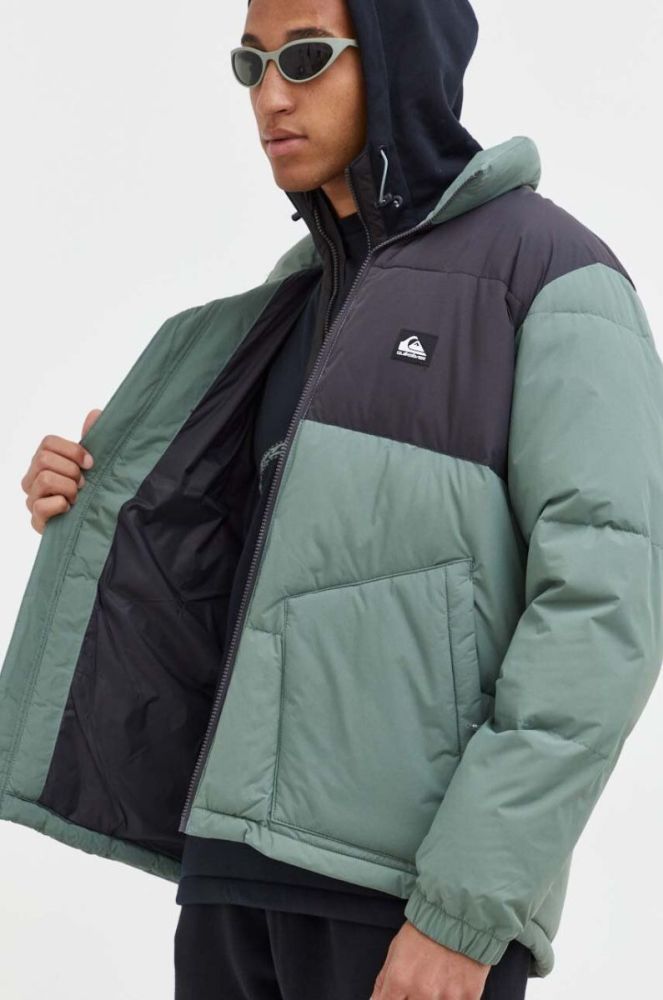 Куртка Quiksilver чоловіча колір зелений зимова фото 6